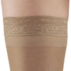 AW Style 74 Soft Sheer Thigh Highs w/ Lace Band - 8-15 mmHg