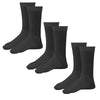  AW Style 130 Coolmax Crew Socks- 20-30 mmHg Black 3 Pack