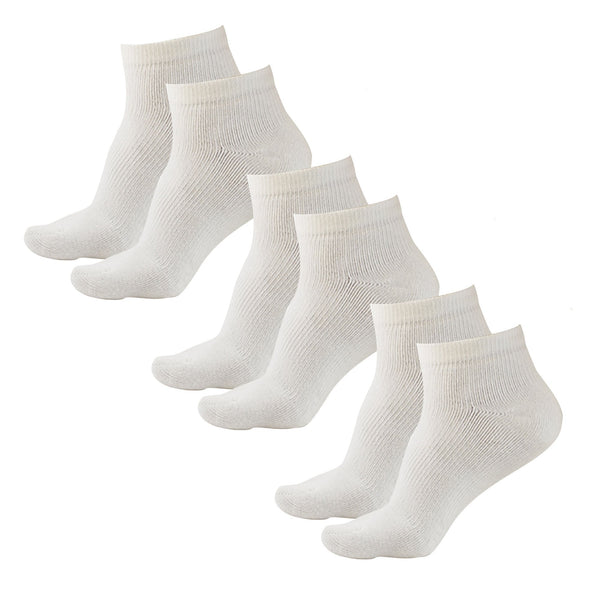 AW 140 Coolmax Ankle Socks 20-30 mmHg (3 Pack) White
