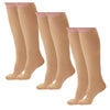 AW  222 Anti-Embolism Knee High Stockings 18 mmHg (3 Pack)