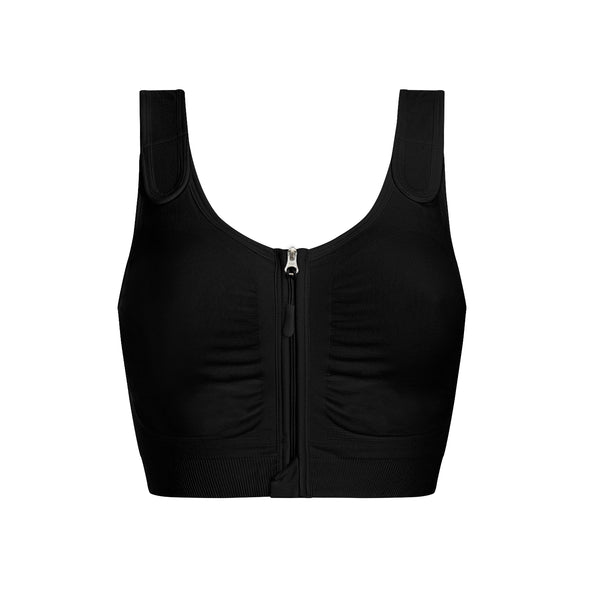 Leyla Post  Surgical Compression Bra Black Front