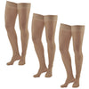AW 74 Soft Sheer Thigh Highs w/Band 8-15 mmHg (3 Pack)