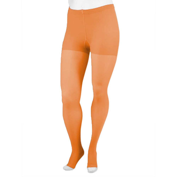 Juzo Soft 2000 Trend Colors Open Toe Pantyhose - 15-20 mmHg Orange Moon