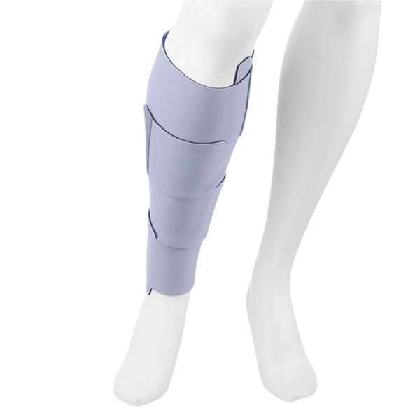 Juzo Cooling Compression Calf Wrap applied to calf
