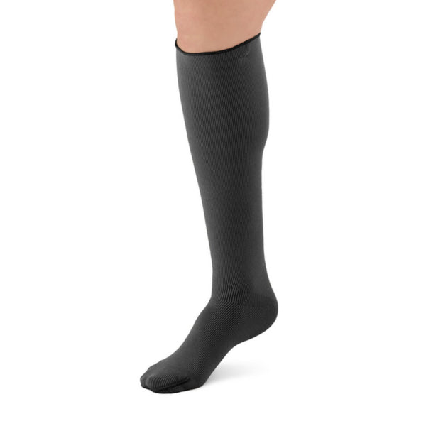 L& R Solaris ExoStrong Below Knee Closed Toe w/KnitTop - 20-30 mmHg Black