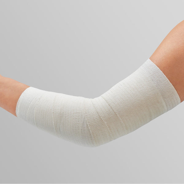 Arm with a white bandage 