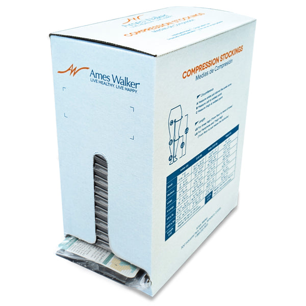 ProPak12 Style 263 Microfiber Opaque Closed Toe Thigh Highs w/Top Band 20-30mmHg