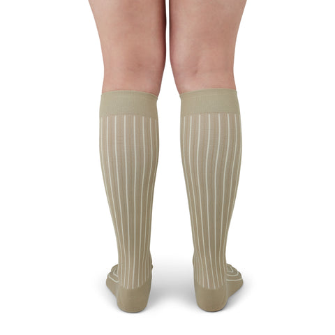 Duomed Soft Stripe Compression Knee High Sock 15-20 mmHg
