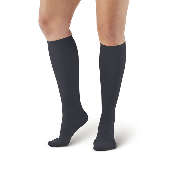 AW Style 112 Women's Microfiber Knee High Socks - 15-20 mmHg
