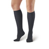 AW Style 113 Women's Cotton Trouser Knee High Socks - 15-20 mmHg - Black