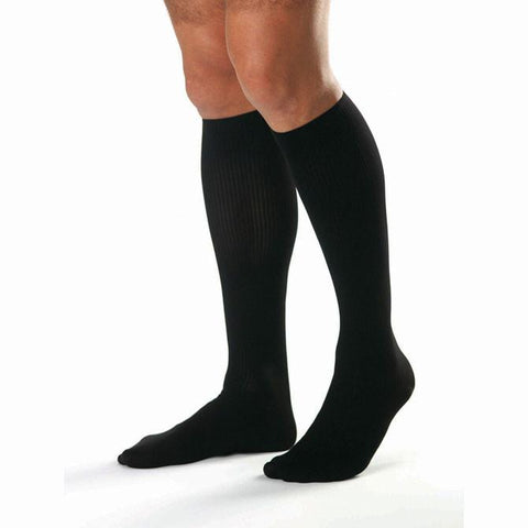 Jobst for Men Open Toe Ribbed Knee High Socks - 20-30 mmHg