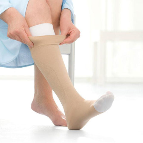 Jobst Ulcercare Open Toe Knee High Stocking and Liners - 40 mmHg