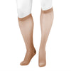 Juzo 2100 Naturally Sheer Closed Toe Knee Highs - 15-20 mmHg Beige