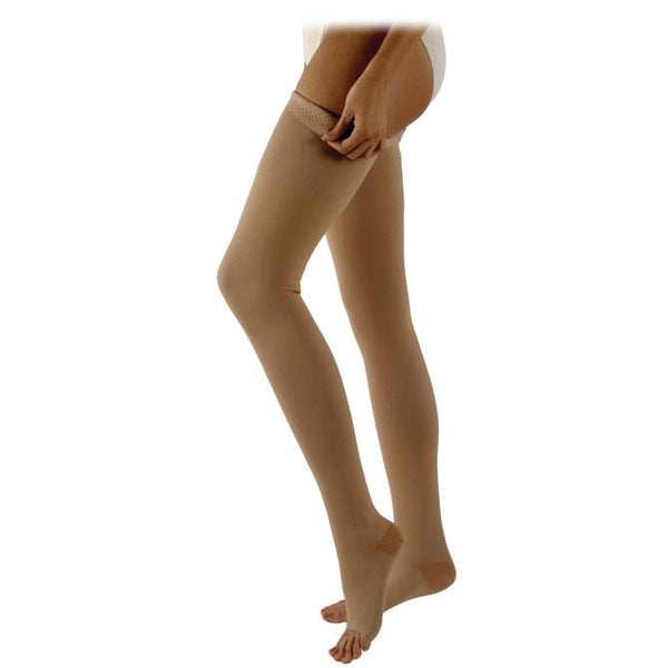 Sigvaris Specialty 503 Natural Rubber Open Toe Thigh Highs - 30-40 mmHg