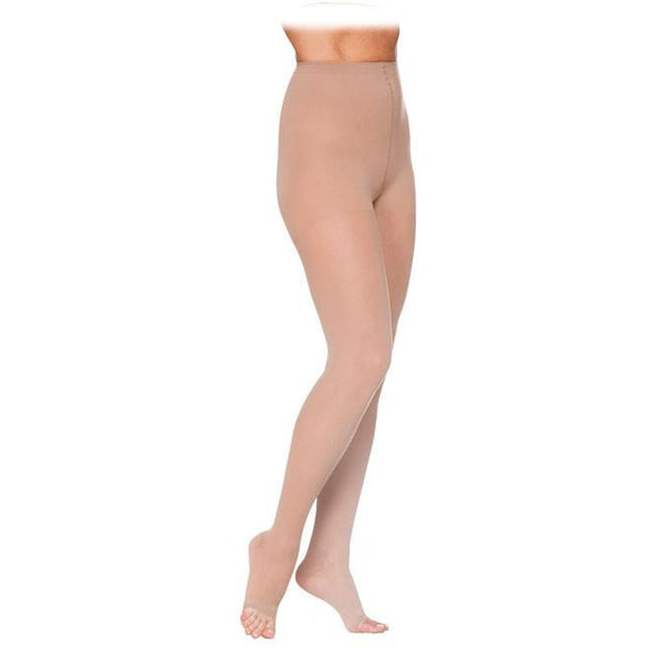 Sigvaris 781 EverSheer Open Toe Pantyhose - 15-20 mmHg - Natural