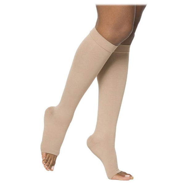 Sigvaris Essential 862 Opaque Open Toe Knee Highs - 20-30 mmHg (Plus)