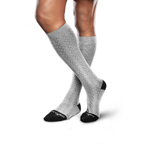 Therafirm Core-Spun Moderate Support Socks- Classis Diamond 20-30 mmHg