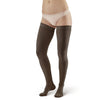 AW Style 292 Luxury Opaque Closed Toe Thigh Highs w/Dot Silicone Band - 20-30 mmHg