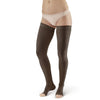 AW Style 292OT Luxury Opaque Open Toe Thigh Highs w/Dot Sil Band - 20-30 mmHg