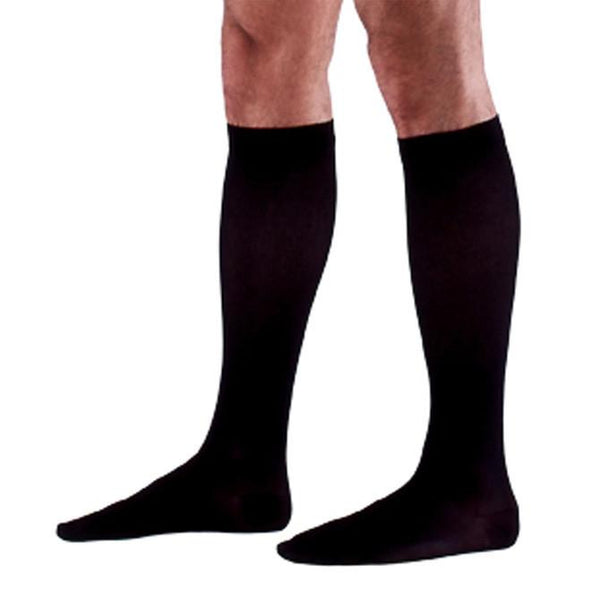 Sigvaris Dynaven 923 Access Men's Ribbed Closed Toe Knee High Socks - 30-40 mmHg