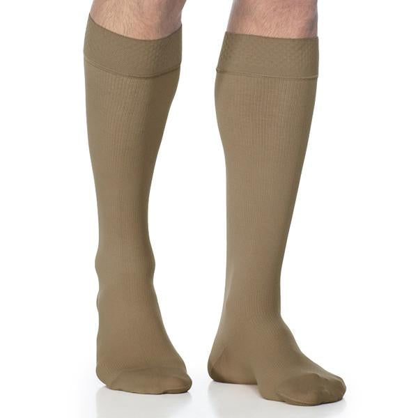 Sigvaris Style 823 Men's Microfiber Knee Highs w/Grip Top - 30-40mmHg