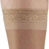 AW Style 4 Sheer Support Closed Toe Thigh Highs w/Top Band - 15-20 mmHg