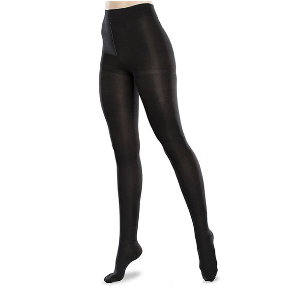 Therafirm EASE Microfiber Closed Toe Tights - 20-30 mmHg - Black