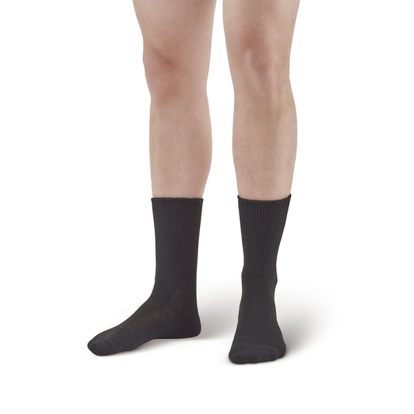 AW Style 737 Polyester Diabetic Crew Socks - Two Pack