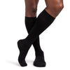 Sigvaris Dynaven 922 Men's Ribbed Closed Toe Knee Highs w/Grip Top - 20-30 mmHg Black