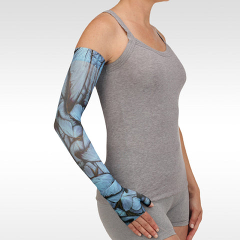 Juzo Soft 2000 Print Butterfly Armsleeve Morpho Blue