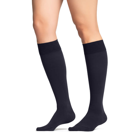 Jobst Opaque Open Toe Maternity Knee Highs - 20-30 mmHg Antracite