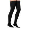 Jobst Opaque Open Toe Maternity Thigh Highs w/Top Band - 20-30 mmHg Black