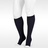 Juzo 3511 Dynamic (Varin) Soft Open Toe Max Knee Highs w/Silicone 5cm Band - 20-30 mmHg Black