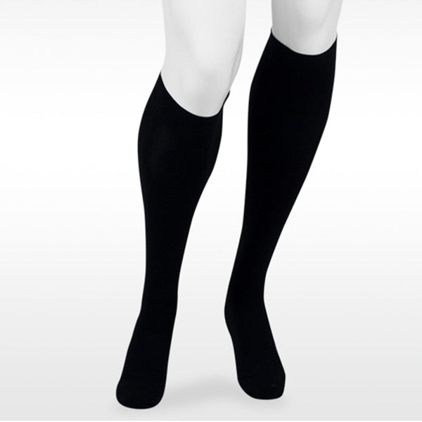 Juzo Assist 3612 Closed Toe Knee Highs  w/Silicone Band - 30-40 mmHg Black