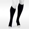 Juzo Assist 3612 Open Toe Knee Highs - 30-40 mmHg Black