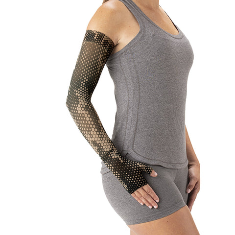 Juzo Soft 2001 Print Pixel Black Armsleeve - 20-30 mmHg