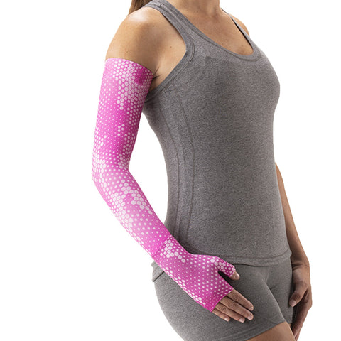 Juzo Soft 2000 Print Pixel Pink Armsleeve - 15-20 mmHg