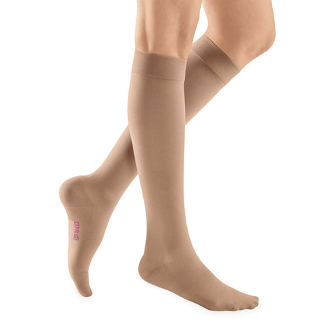 Medi Plus Closed Toe Knee Highs - 30-40 mmHg - Beige