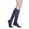 Sigvaris Womens Compression Socks Purple Argyle