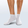 SmartKnit Seamless Diabetic MiniCrew Socks w/X-Static Silver Fibers Grey