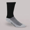 Therafirm Core-Spun Light Support Men's and Women's Crew Socks 10-15 mmHg Black