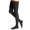 Medi Duomed Advantage Soft Opaque Closed Toe Thigh Highs w/Beaded Band - 20-30 mmHg - Black