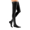 Medi Comfort Closed Toe Thigh Highs w/Lace Band - 30-40 mmHg - Black