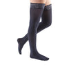 Medi Comfort Closed Toe Thigh Highs w/ Lace Band - 20-30 mmHg - Navy