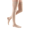 Medi Comfort Closed Toe Thigh Highs w/ Lace Band - 15-20 mmHg - Sandstone