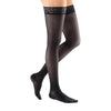 Medi Sheer & Soft Closed Toe Thigh Highs w/ Lace Band - 8-15 mmHg - Ebony